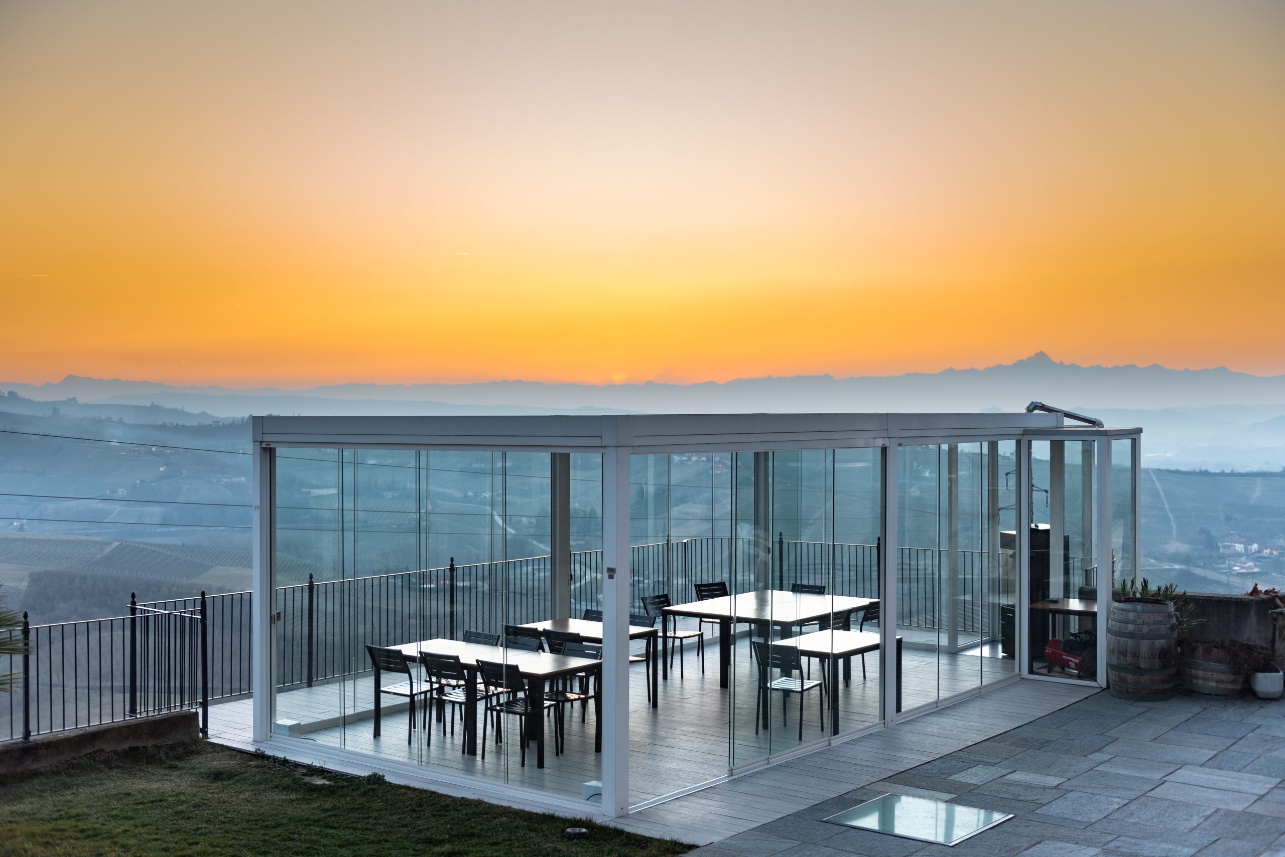 Degustazione sulla terrazza panoramica Montaribaldi